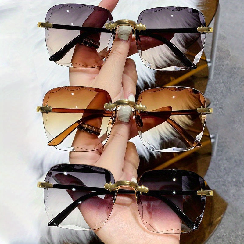 Eliana Frameless Edge-cut Glasses