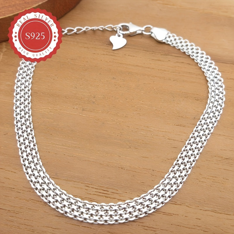 Barbara Silvery Chain Plated Bracelet