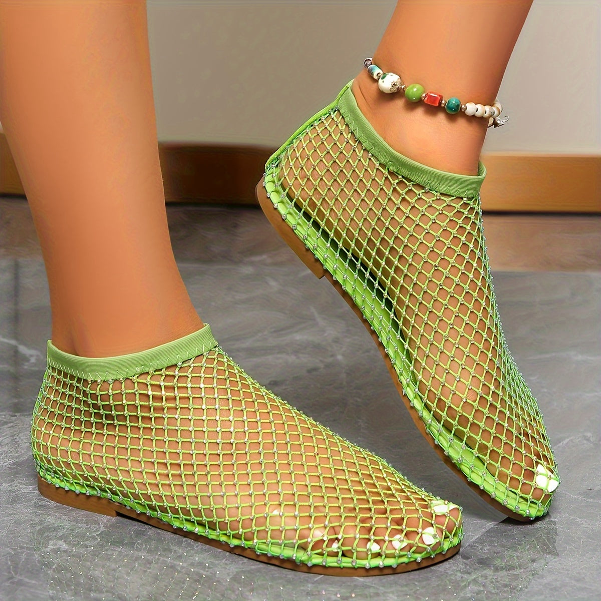 Devon Mesh Flat Sandals