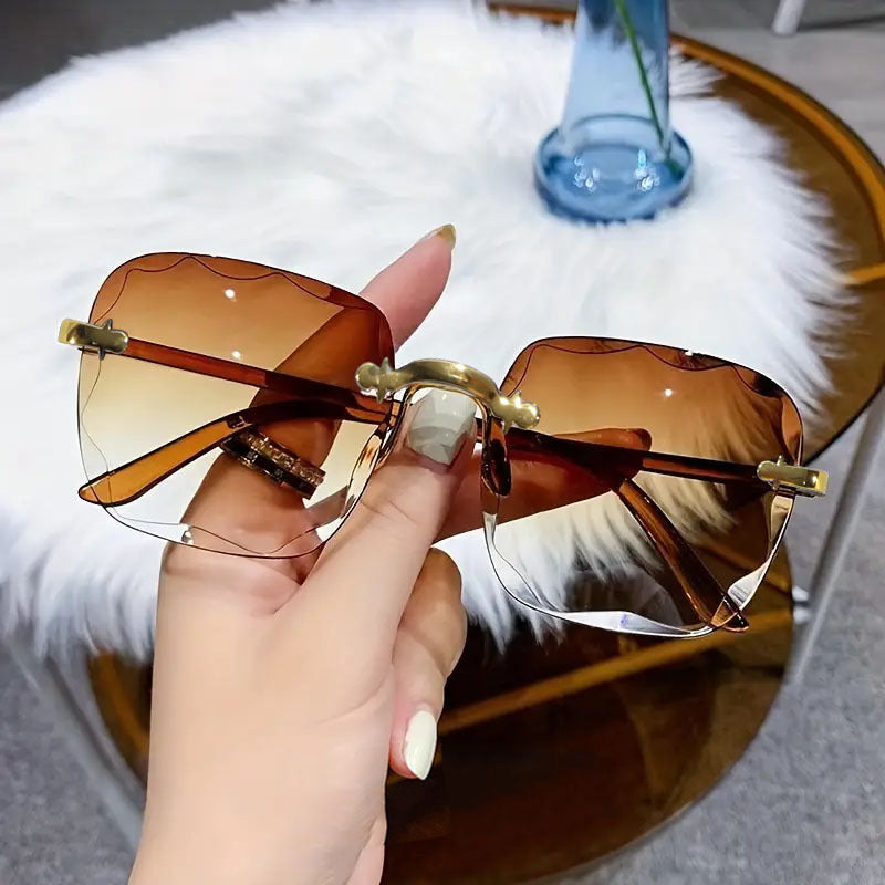 Eliana Frameless Edge-cut Glasses