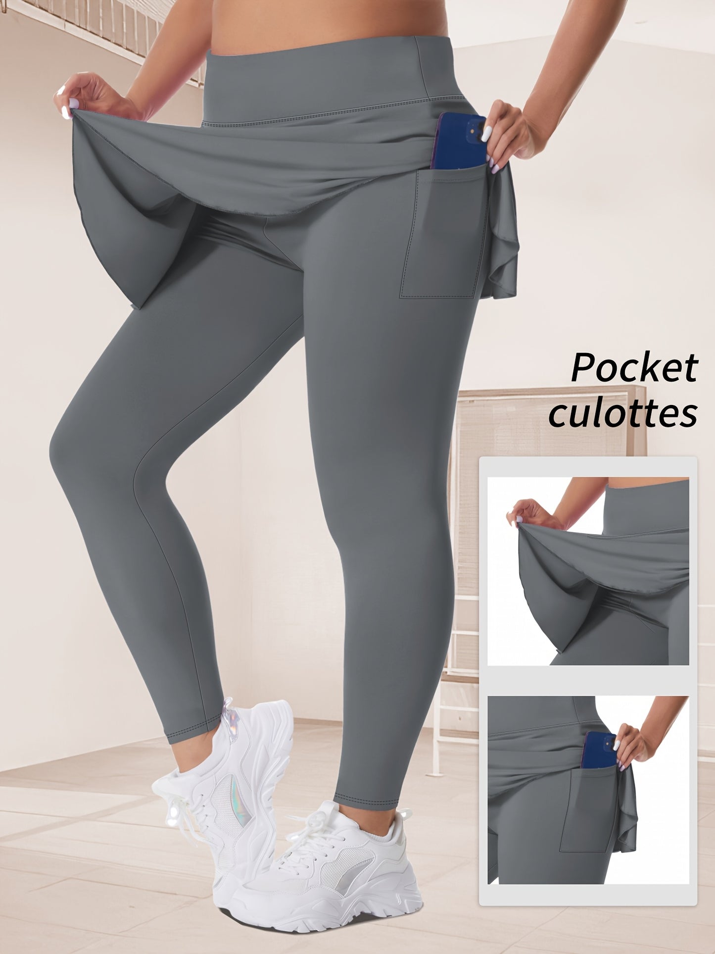 Thalia2 Skirted Running Yoga Leggings