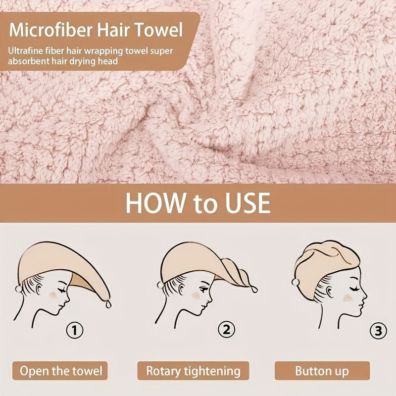 Microfiber Bathroom Hair Dryer Cap
