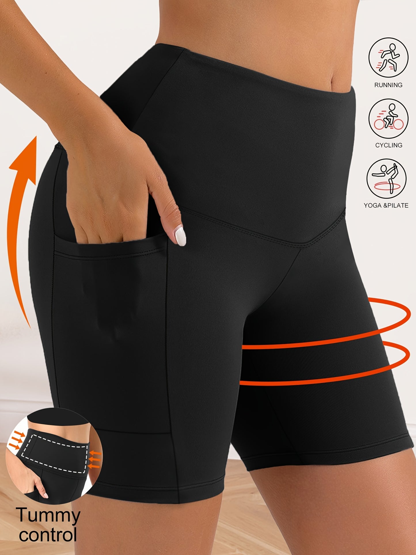 Spyridosa 4pcs Yoga Shorts