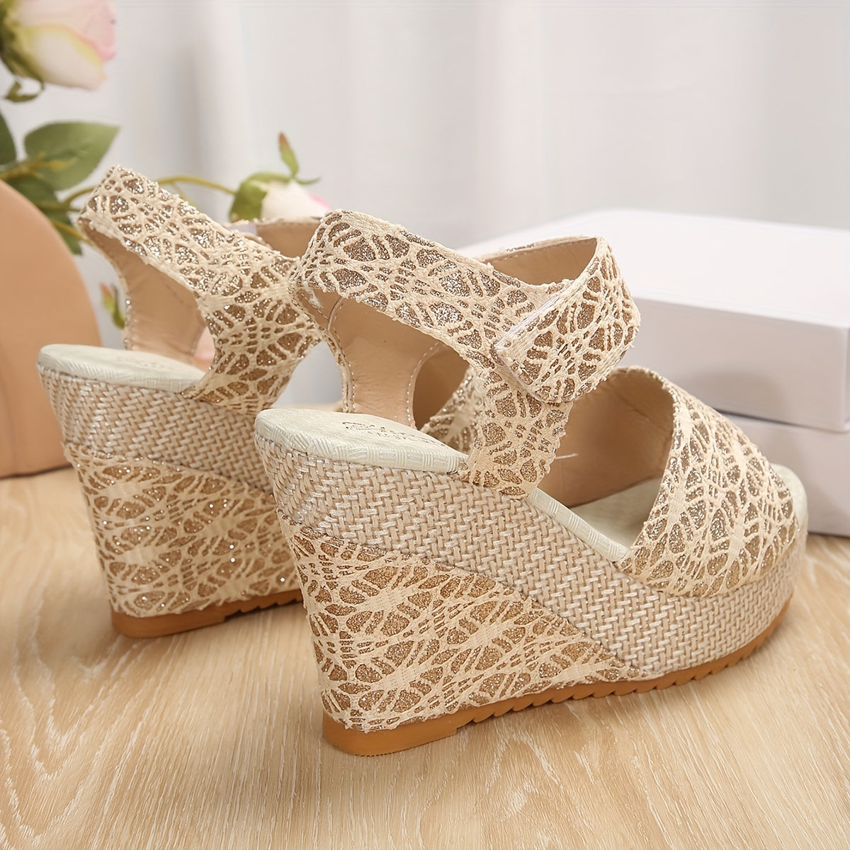 Nova Platform Wedge Sandals