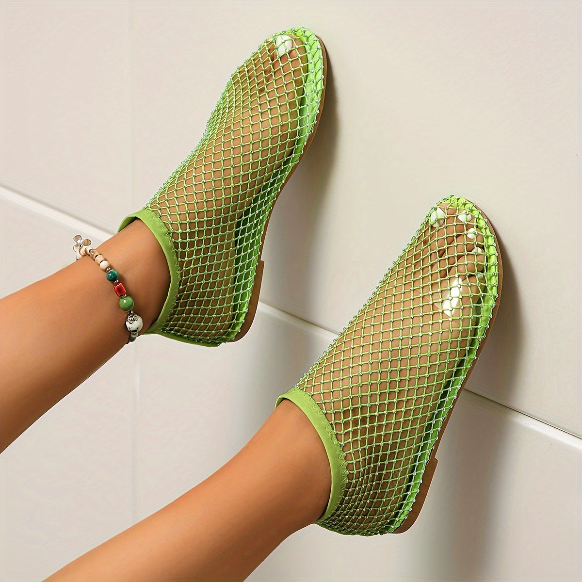Devon Mesh Flat Sandals