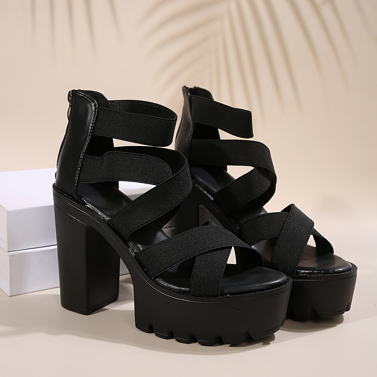 Sharapova Ultra High Block Heel Sandals