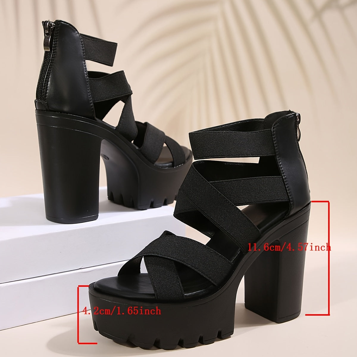Sharapova Ultra High Block Heel Sandals