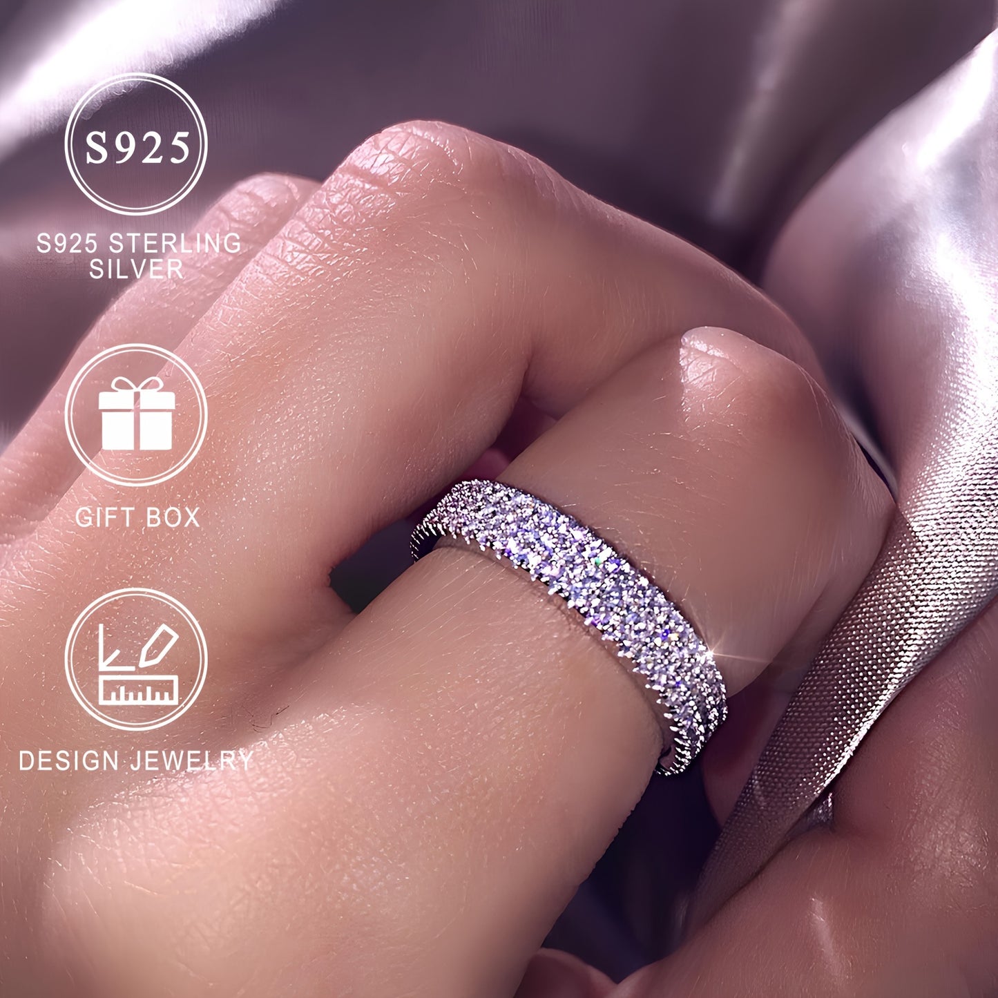 Eva Sterling Silver Promise Ring