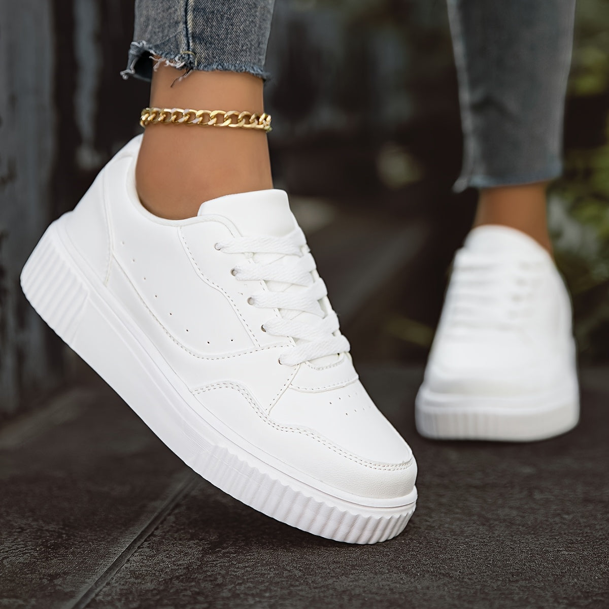 Faux Flat Sneakers
