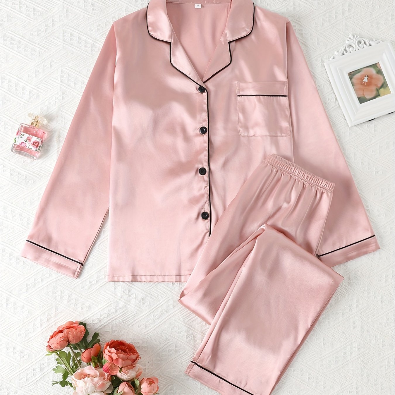 Honorine satin pajama set