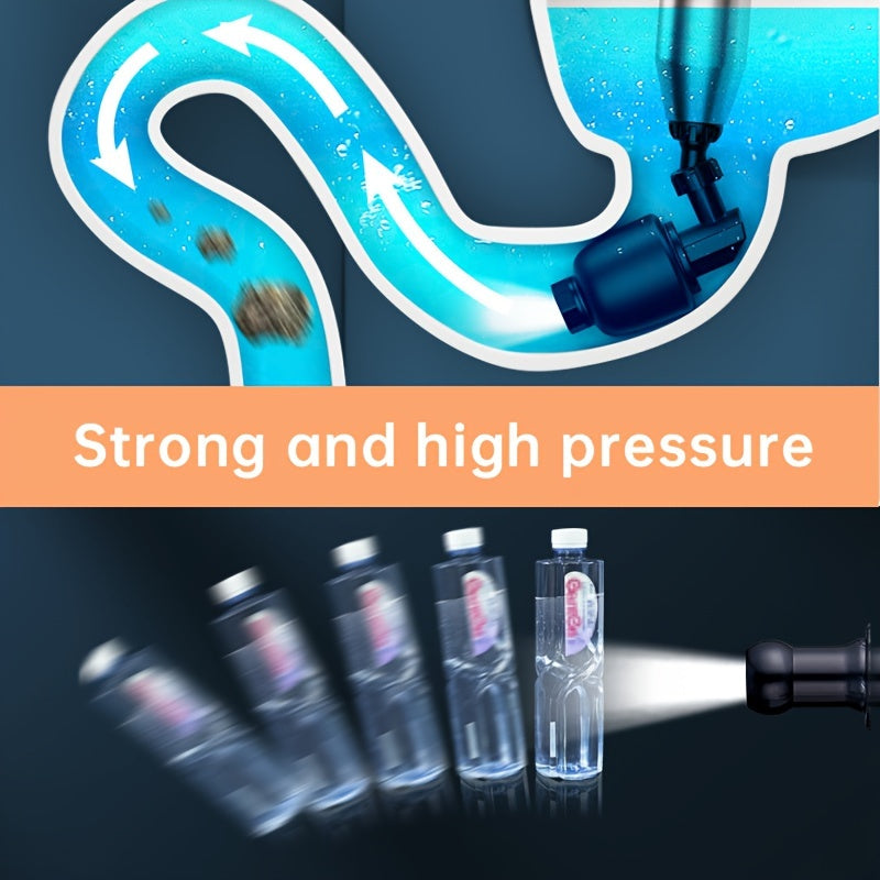 High Pressure Musurjoy Sewer Unclogger - Toilet Plunger Set