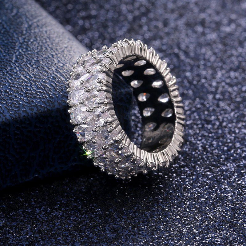 Samiha Drop-shaped Zirconia Ring