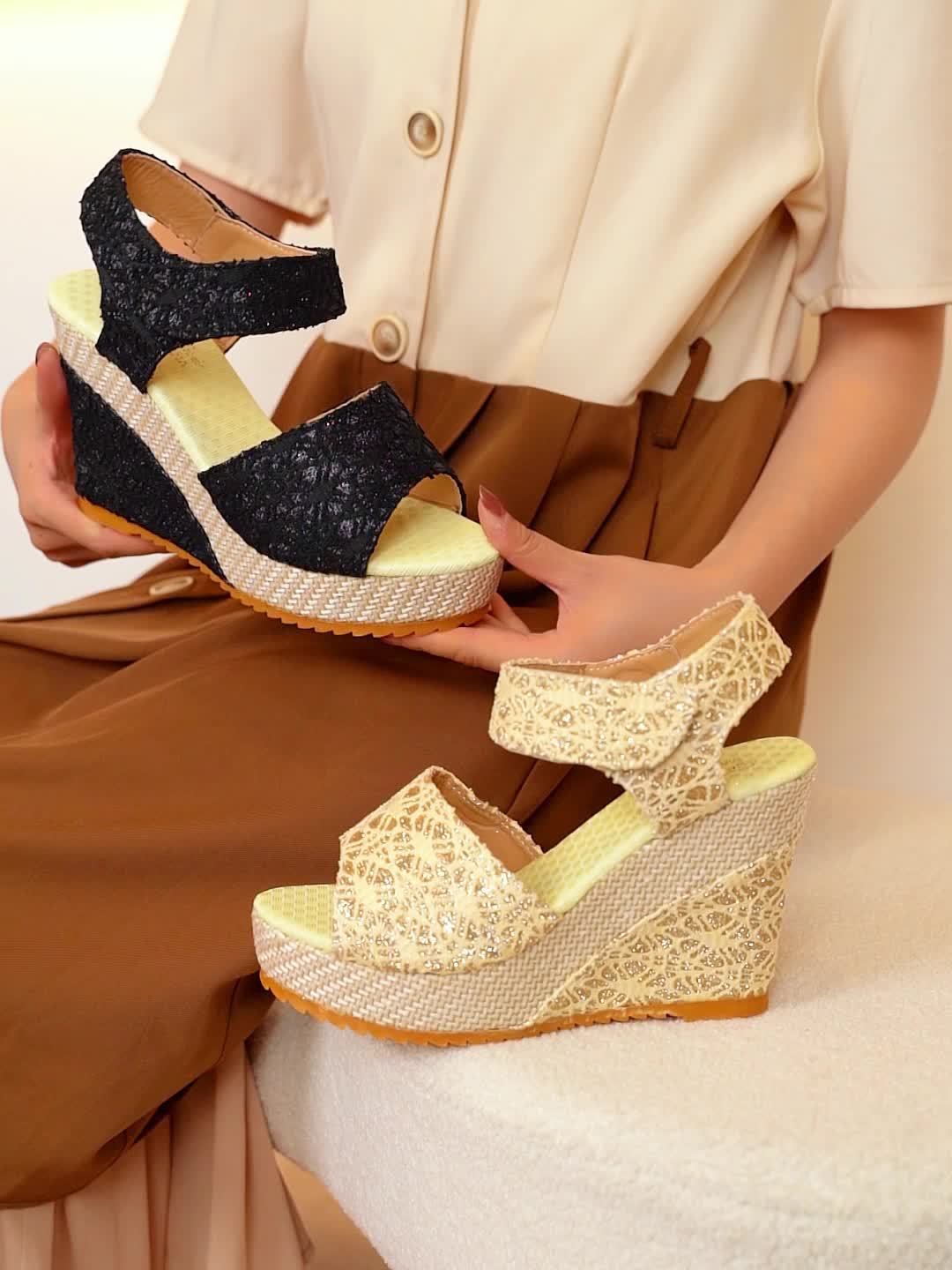 Nova Platform Wedge Sandals