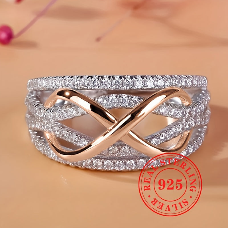 Aaliyah Silver Two-tone Ring