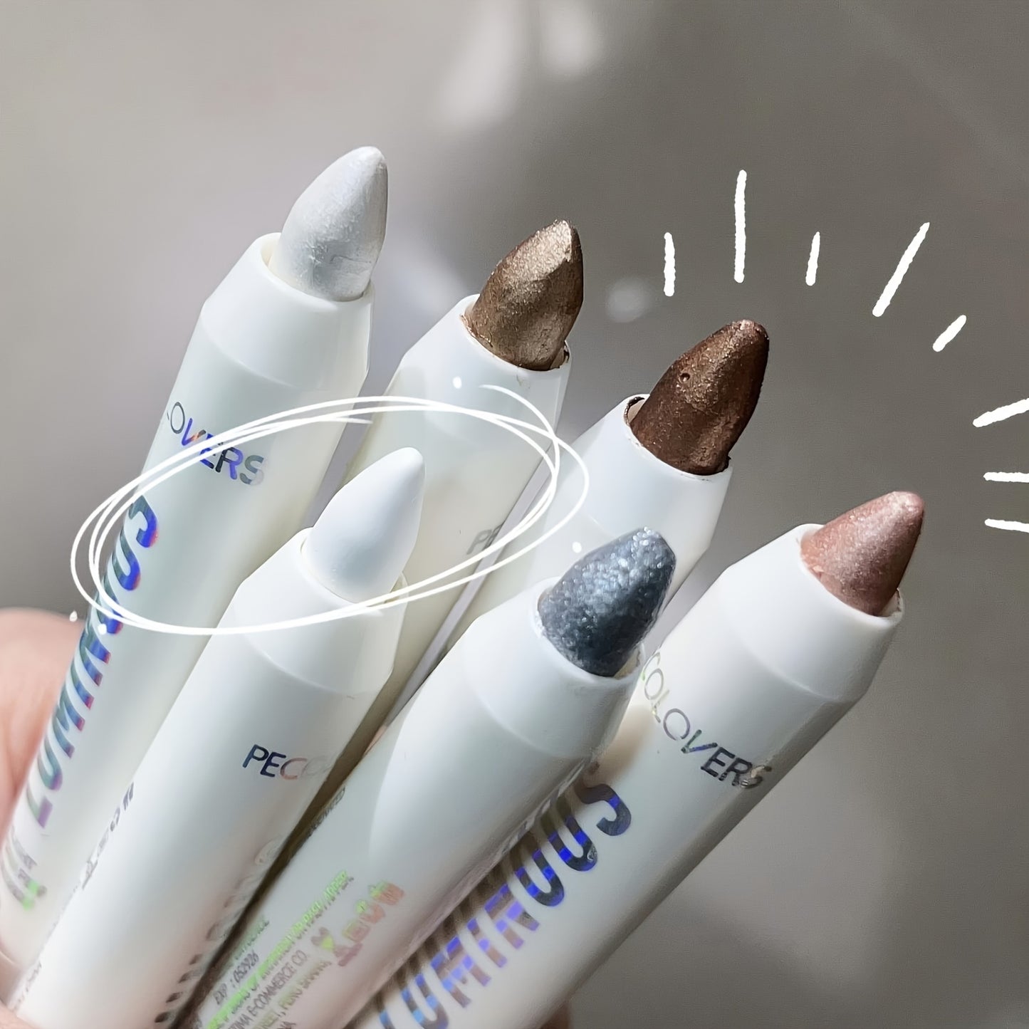 Pearlescent Eyeshadow & Eyeliner Pencil Set