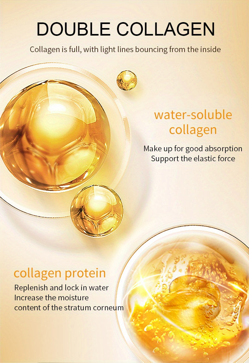 ILISYA 5pcs Golden Collagen Neck Mask