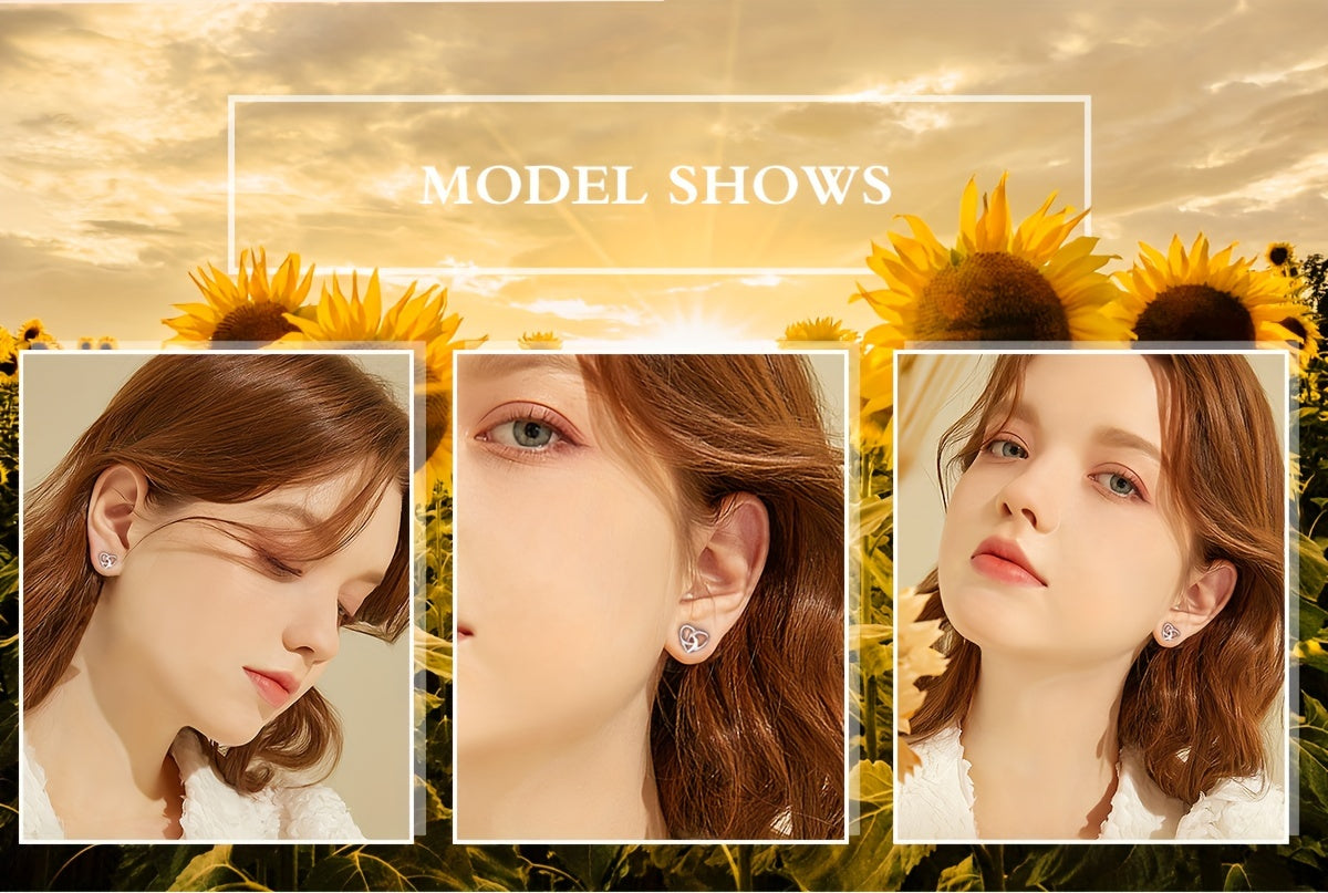 Leilani Heart-shaped Infinite Earrings