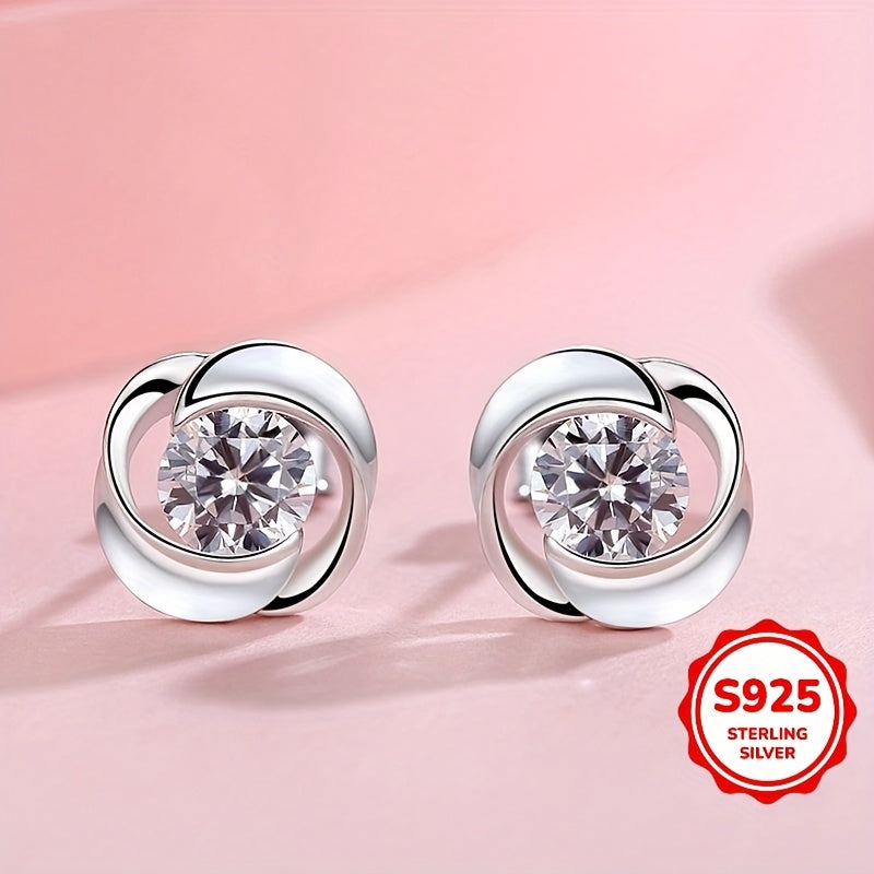 Alice Round Shaped Stud Earrings