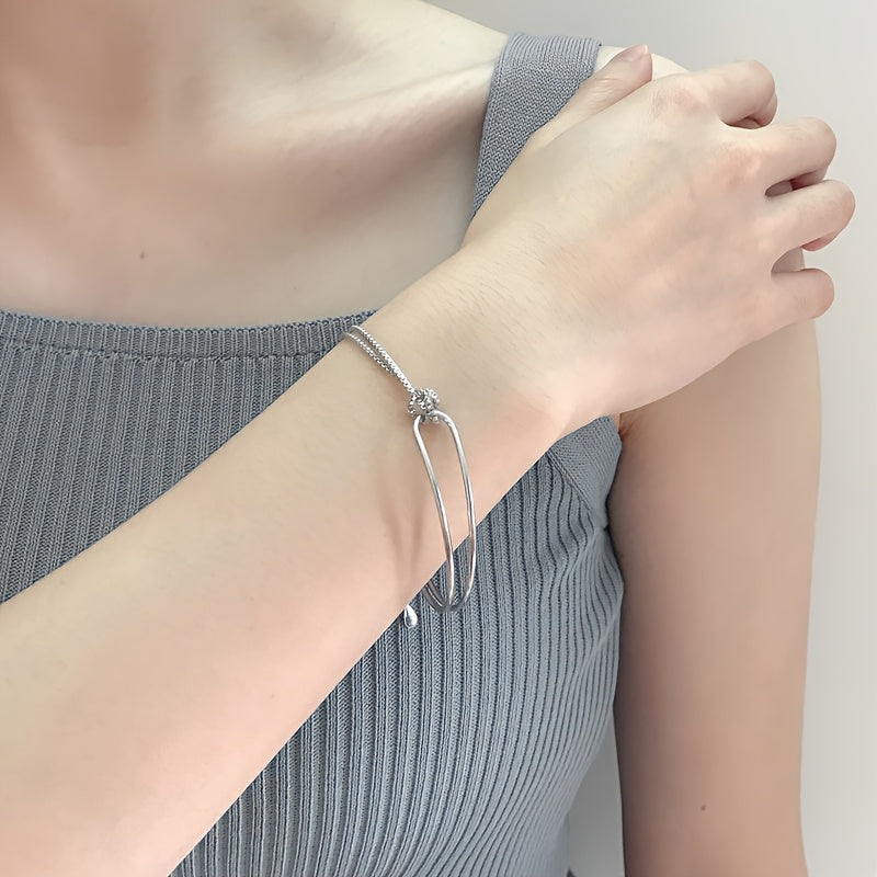geometric collage bracelet