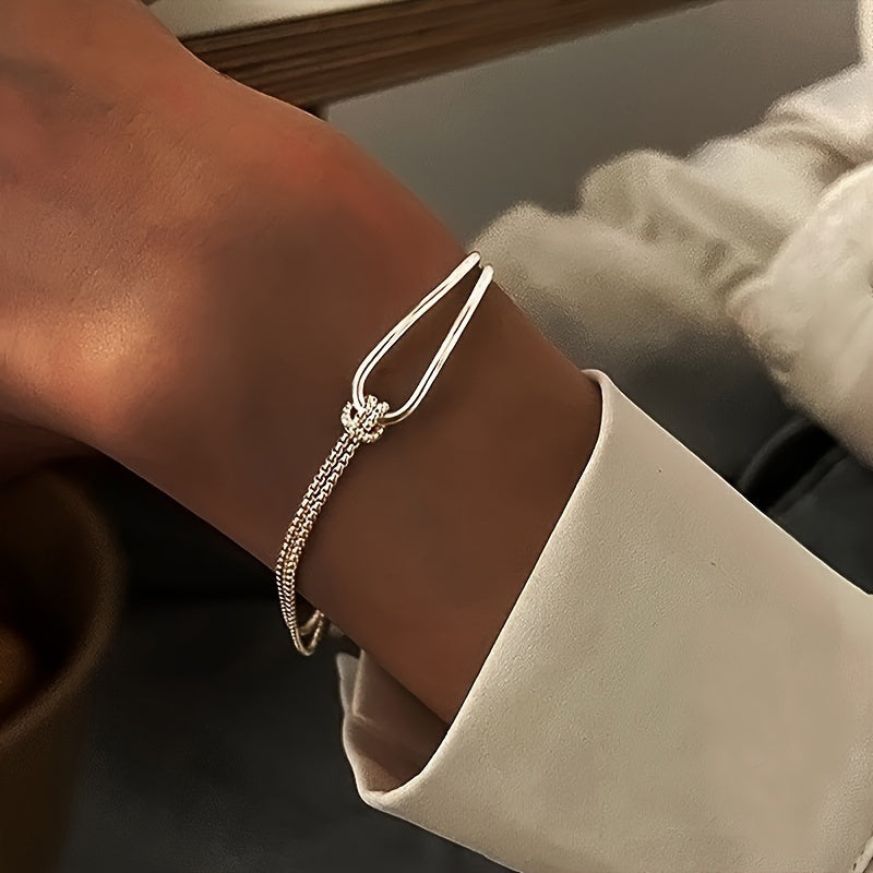 geometric collage bracelet