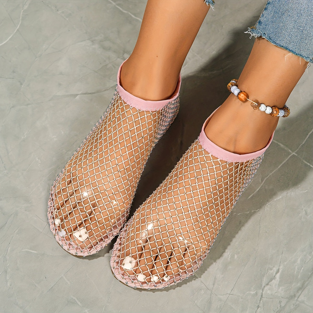 Devon Mesh Flat Sandals