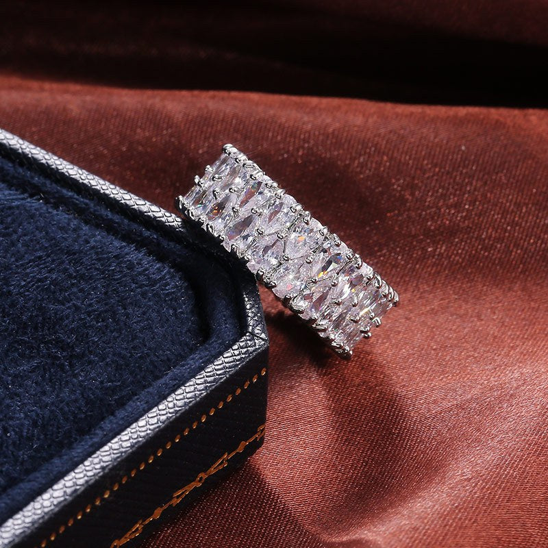Samiha Drop-shaped Zirconia Ring