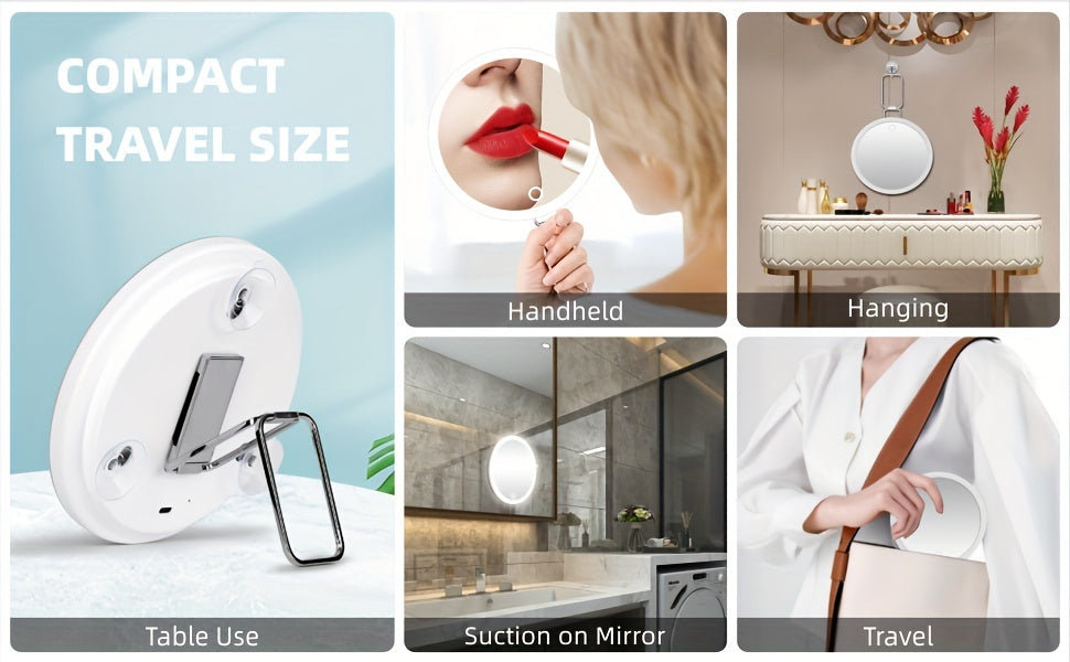 LED Lighted Miror Make up with 10X Magnification