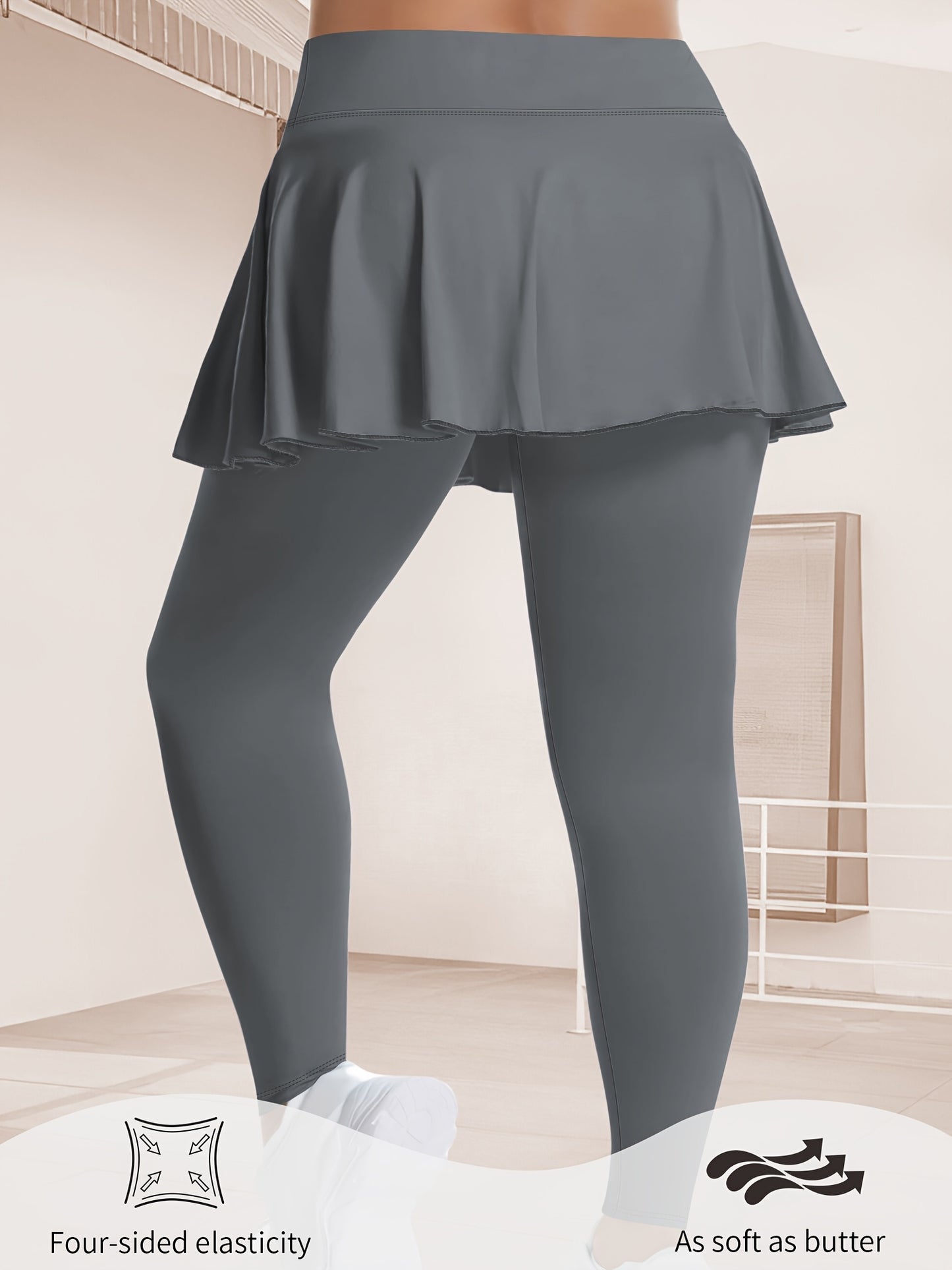 Thalia2 Skirted Running Yoga Leggings