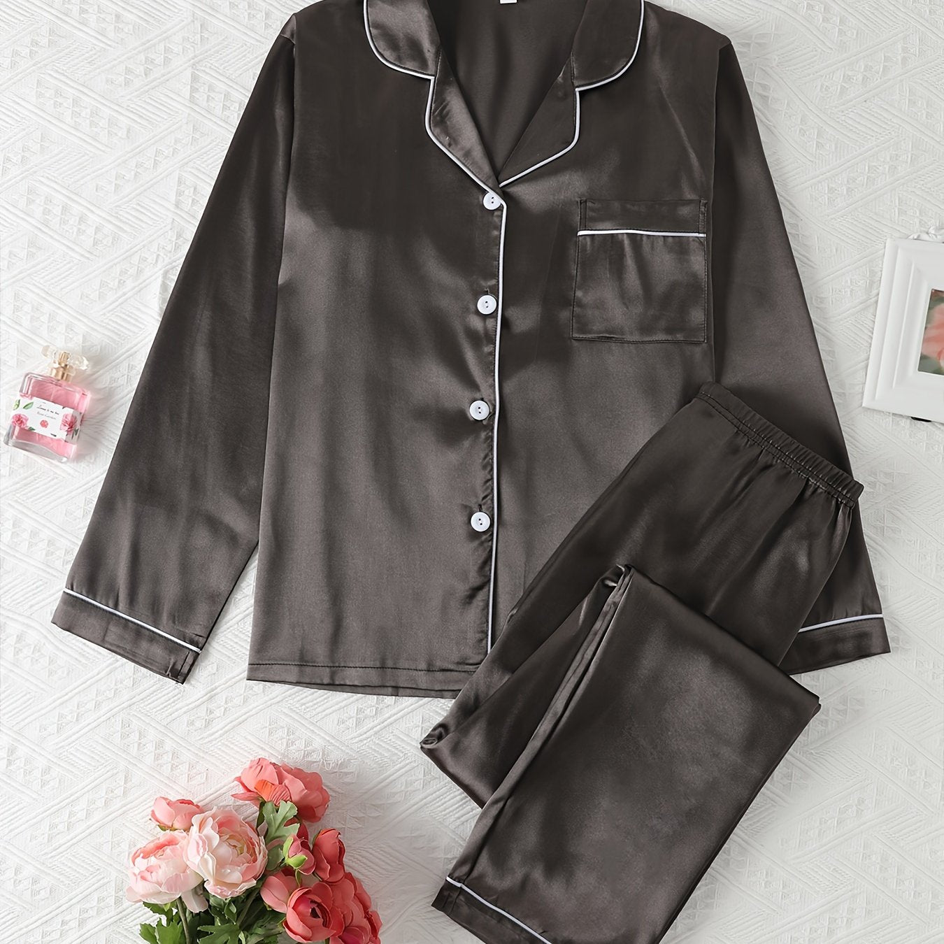 Honorine satin pajama set