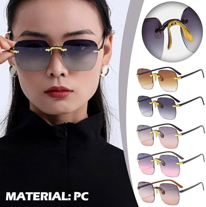 Eliana Frameless Edge-cut Glasses