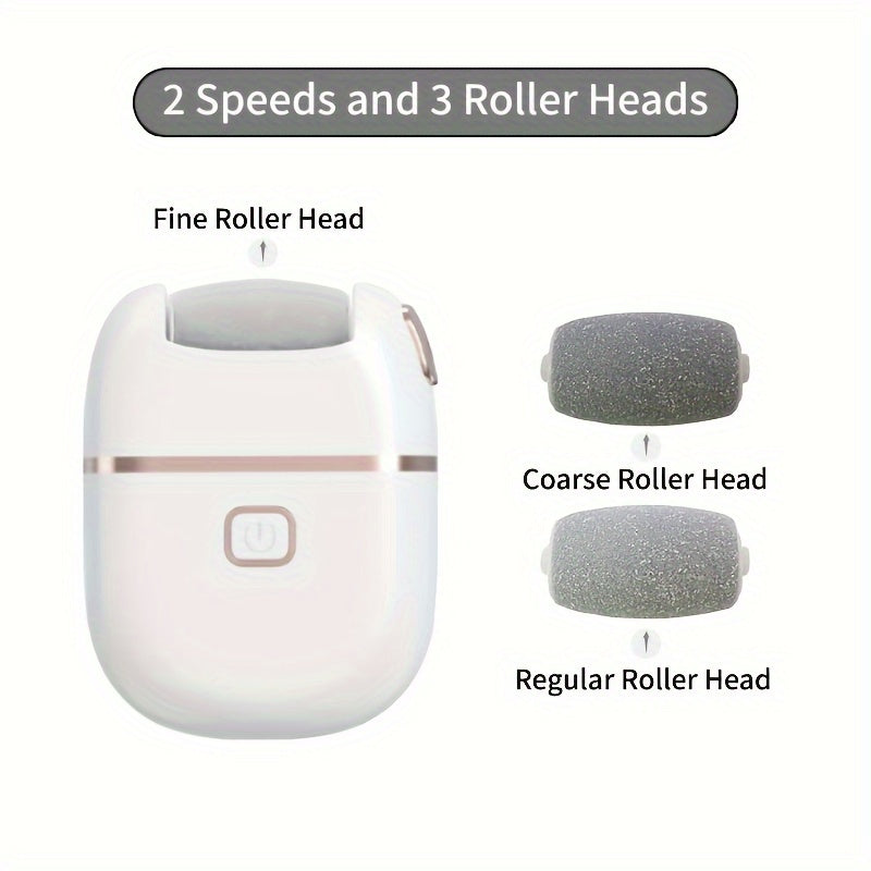 Foot Scraper, with Three Replacement Grinding Heads