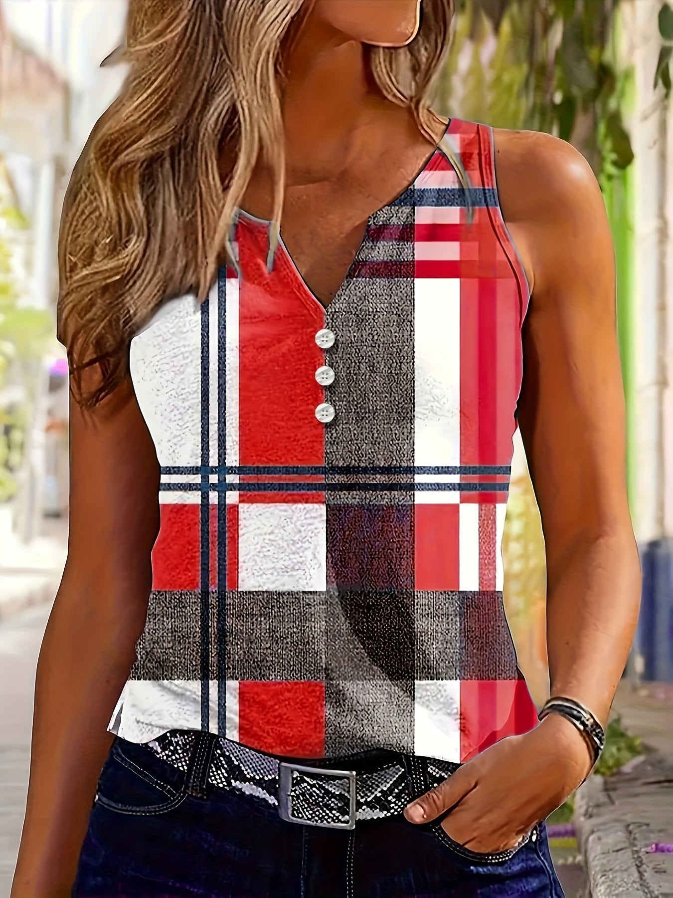 Leah Sleeveless Tank Top