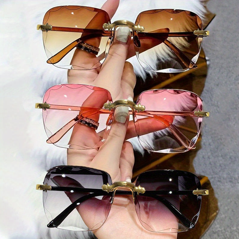 Eliana Frameless Edge-cut Glasses