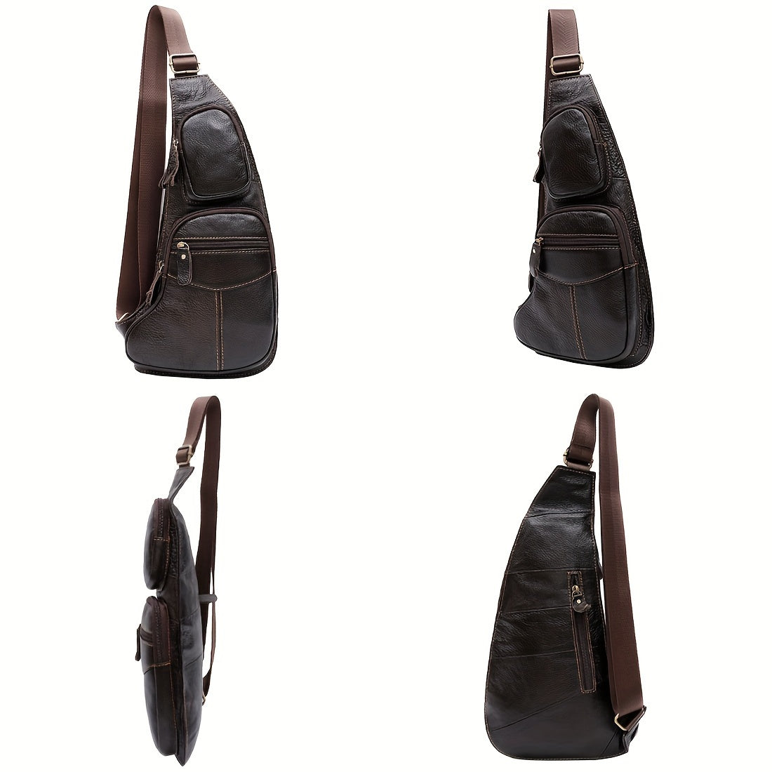 Vintage Genuine Leather Sling Bag