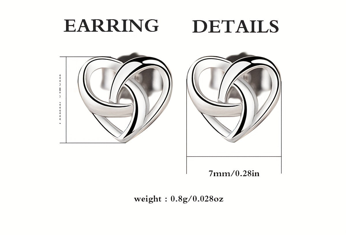 Leilani Heart-shaped Infinite Earrings