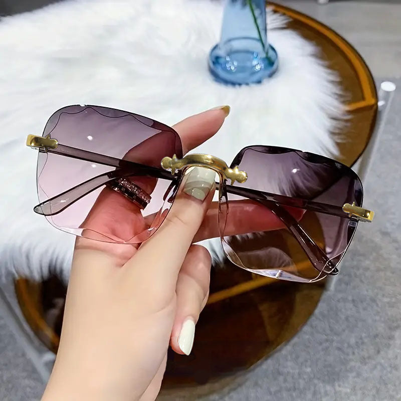 Eliana Frameless Edge-cut Glasses