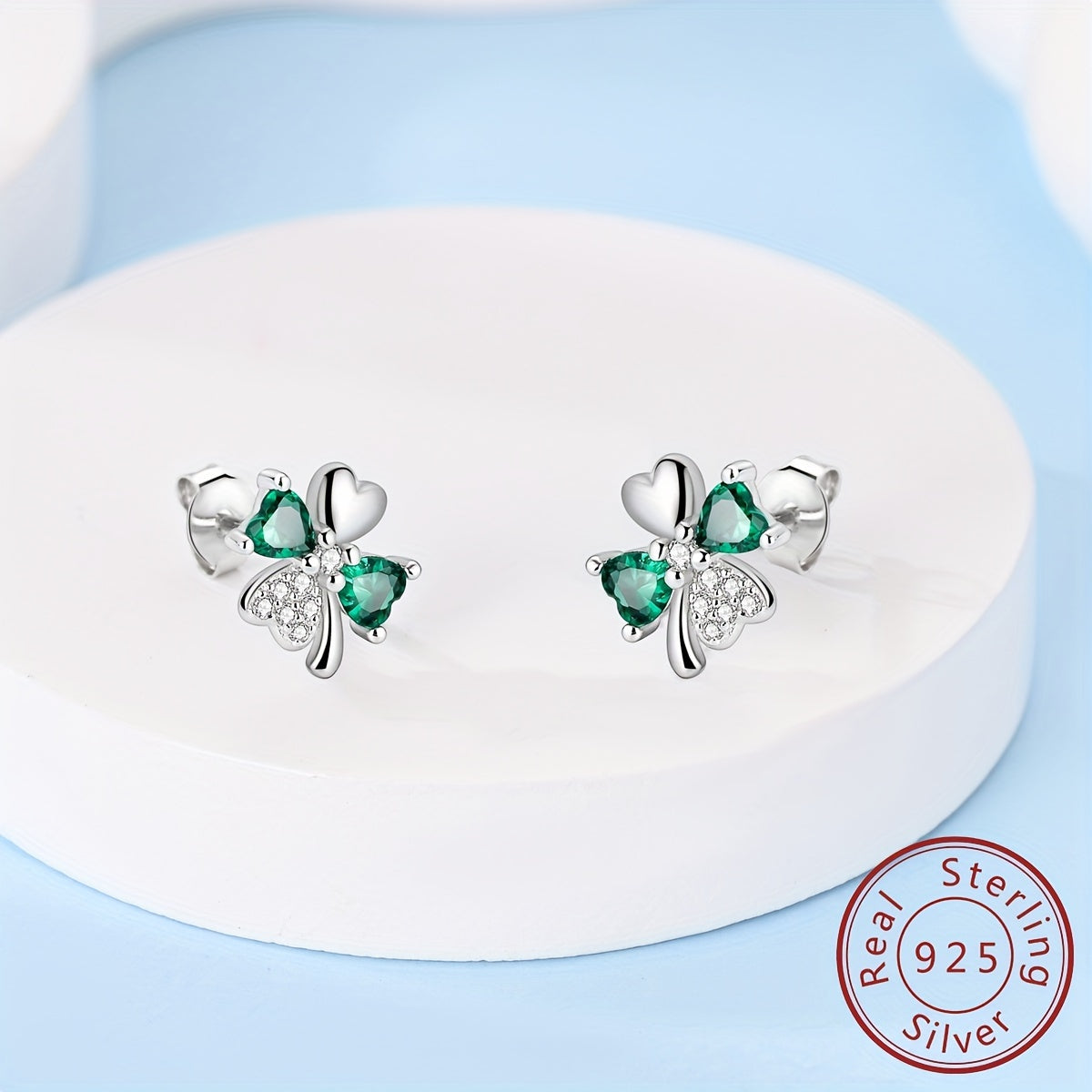 Fabienne Four-Leaf Clover Stud Earrings