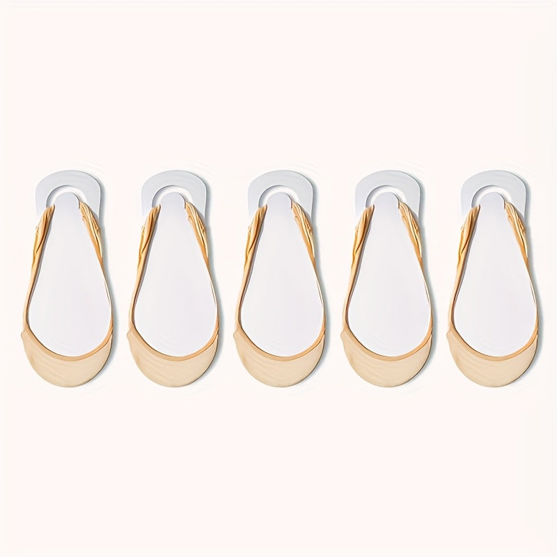 5 Pairs Of Women's Boat Socks