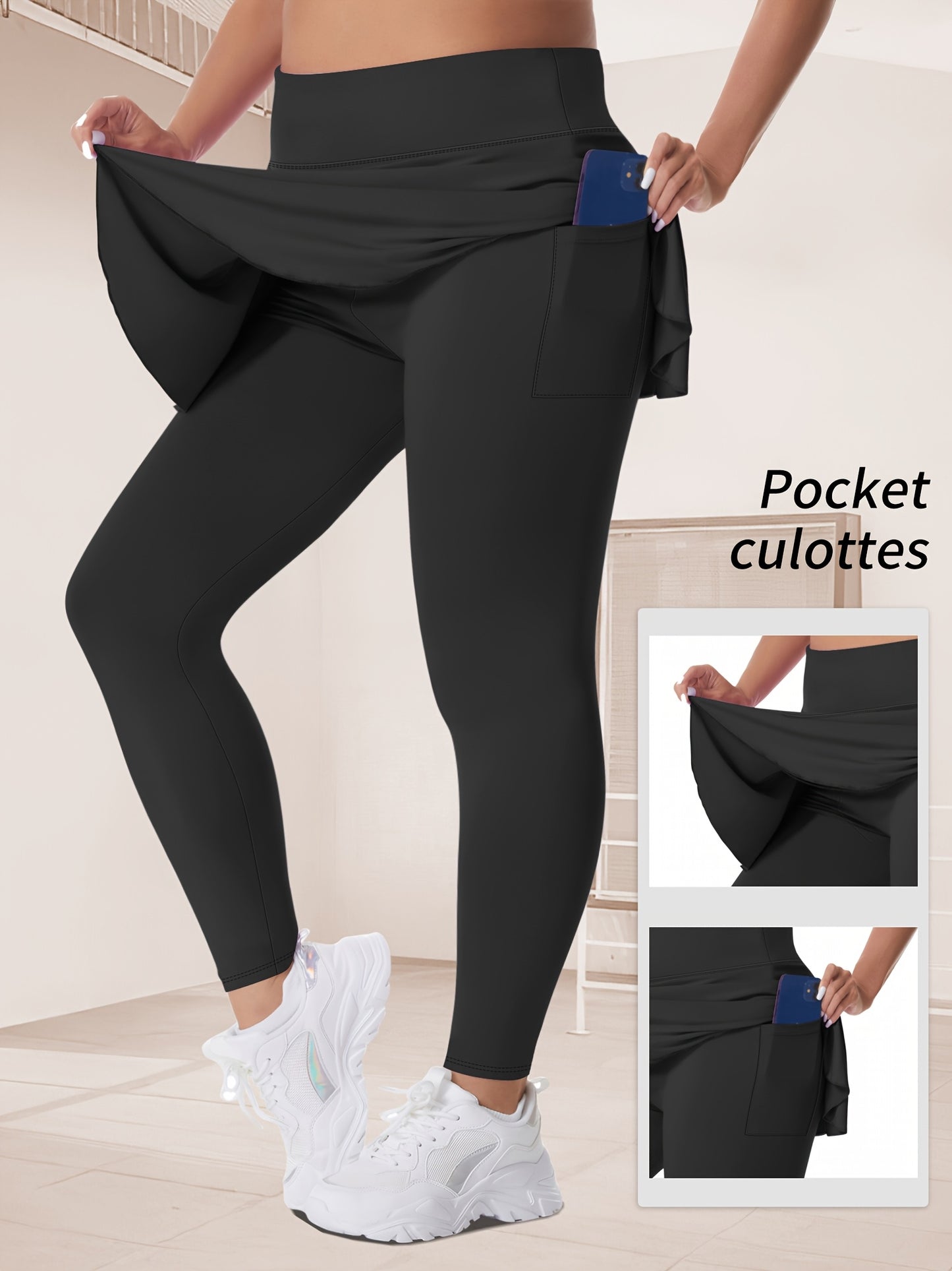 Thalia2 Skirted Running Yoga Leggings