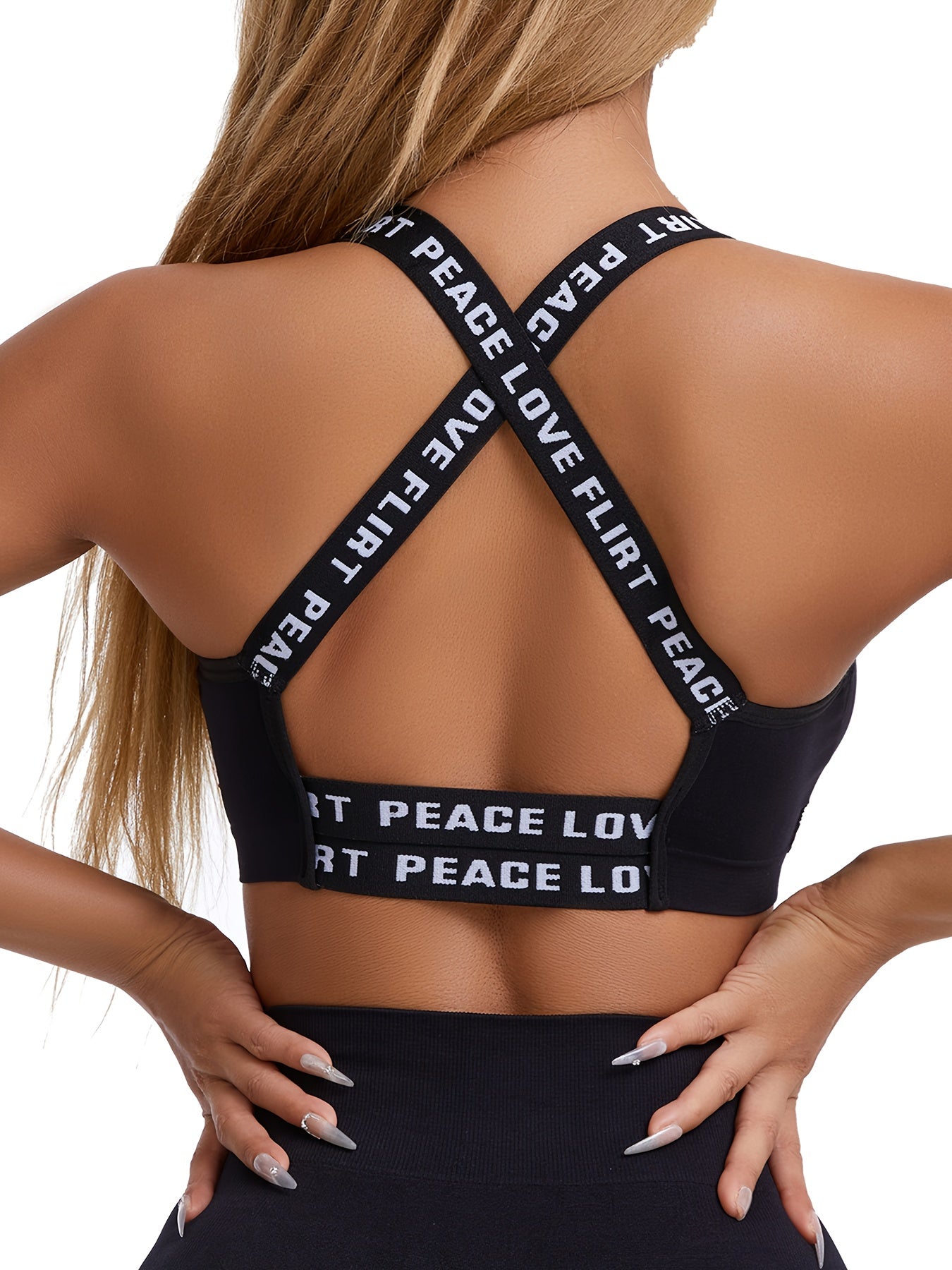 Chichy2 Set of 4 Lettered Sports Bras
