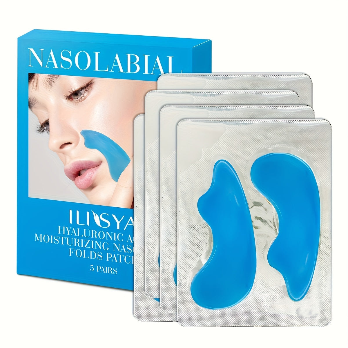 ILISYA Hyaluronic Acid Nasolabial Folds Patches