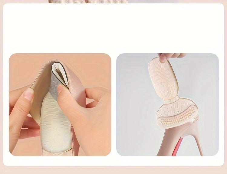 Durable Adjustable Heel Pads with Anti-Slip Stabilizers