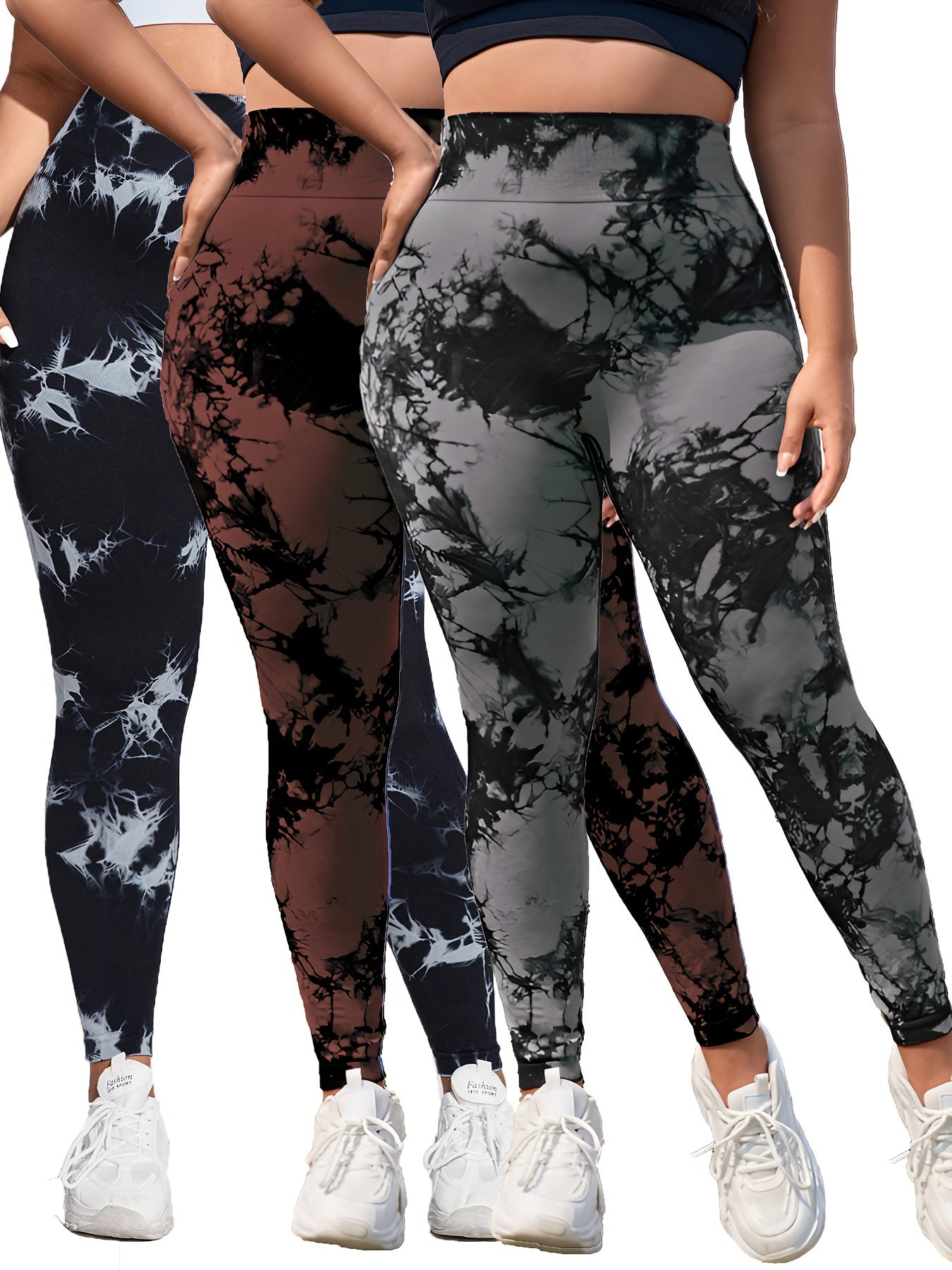 3-Pack Plus Size Sharmin Yoga Pants