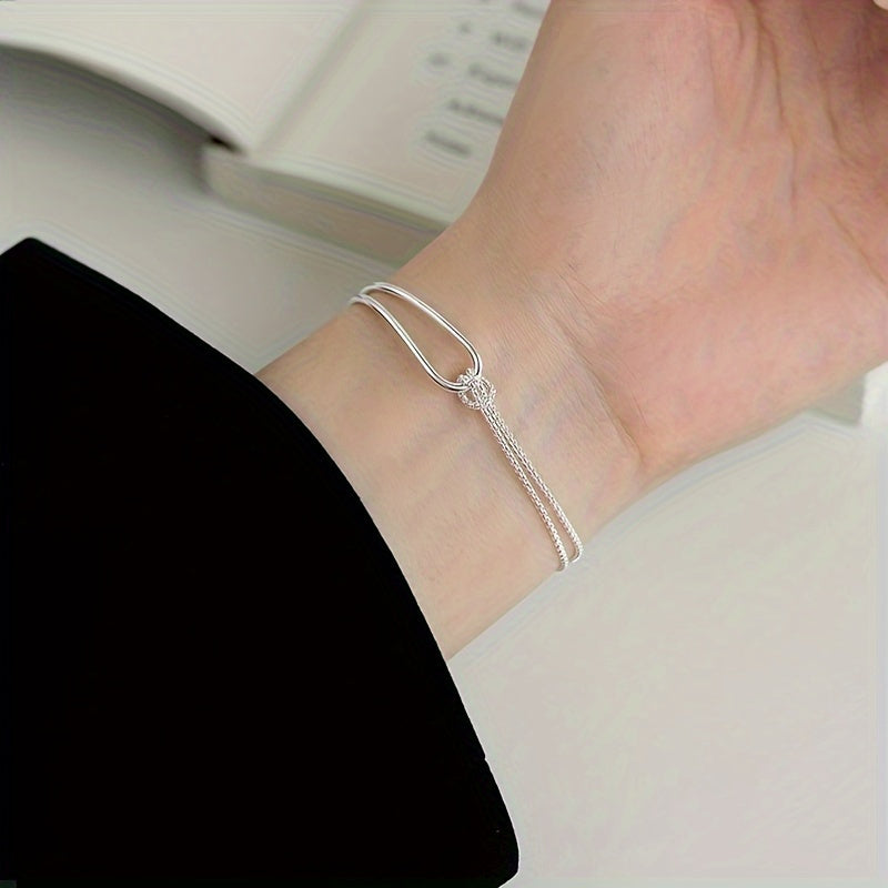 geometric collage bracelet