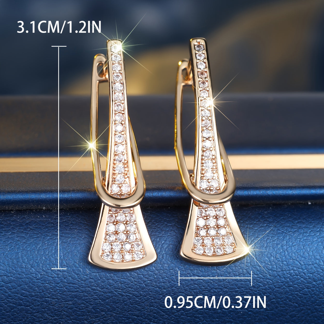 Faten Zirconia Dangle Earrings