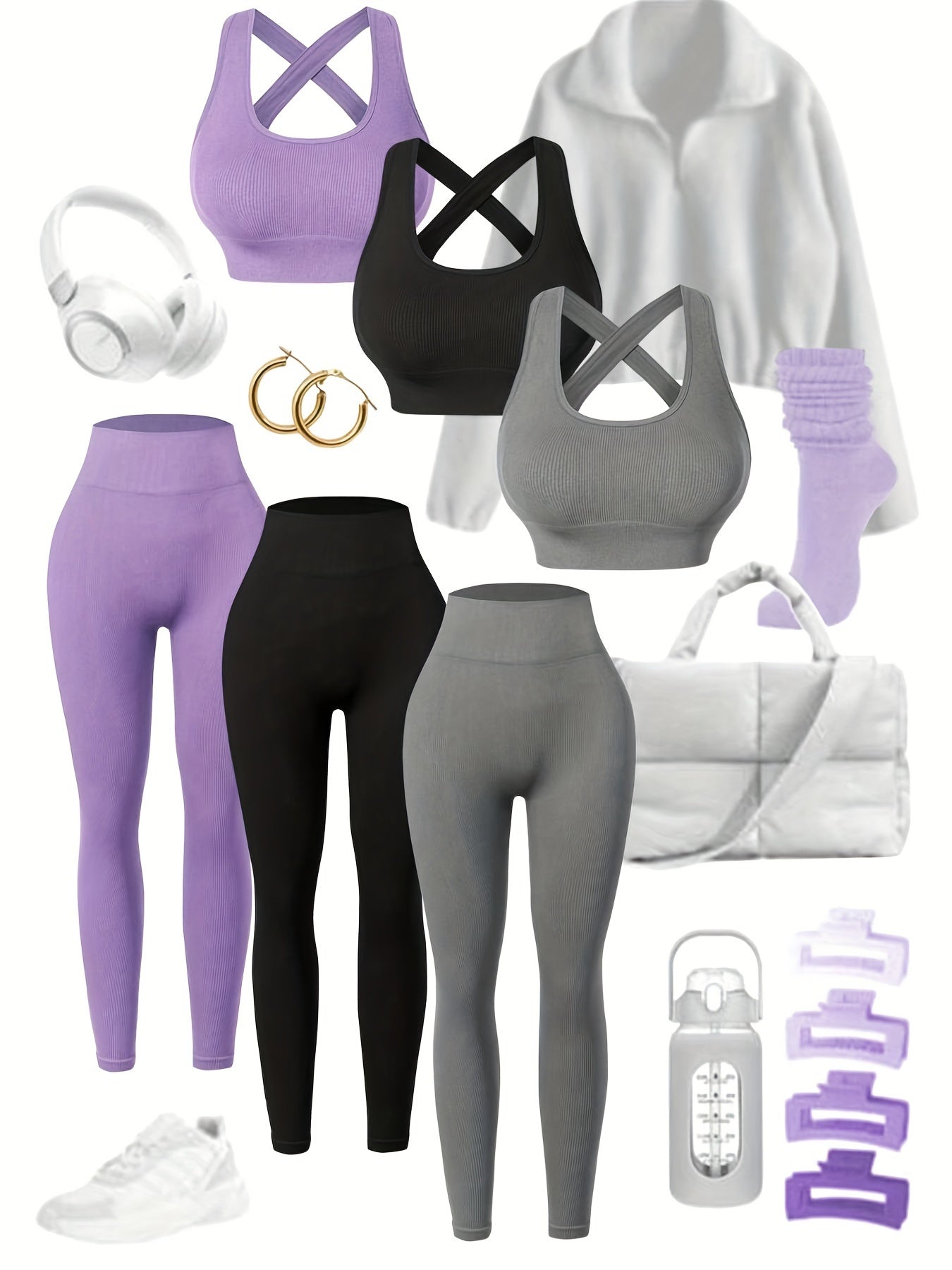 3pack Ithaca Yoga Leggings Set