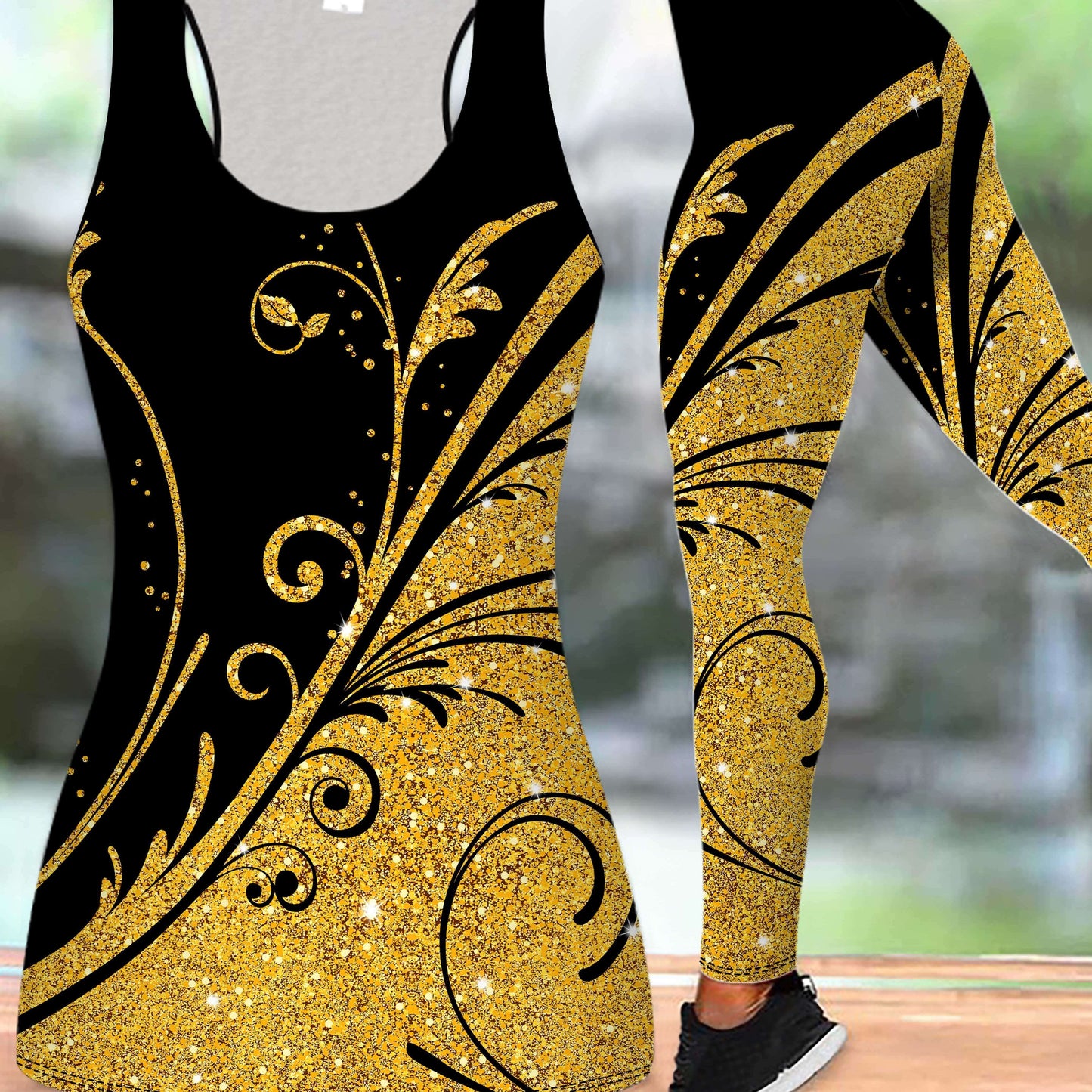 Rhodi7 Floral Print Fitness Set