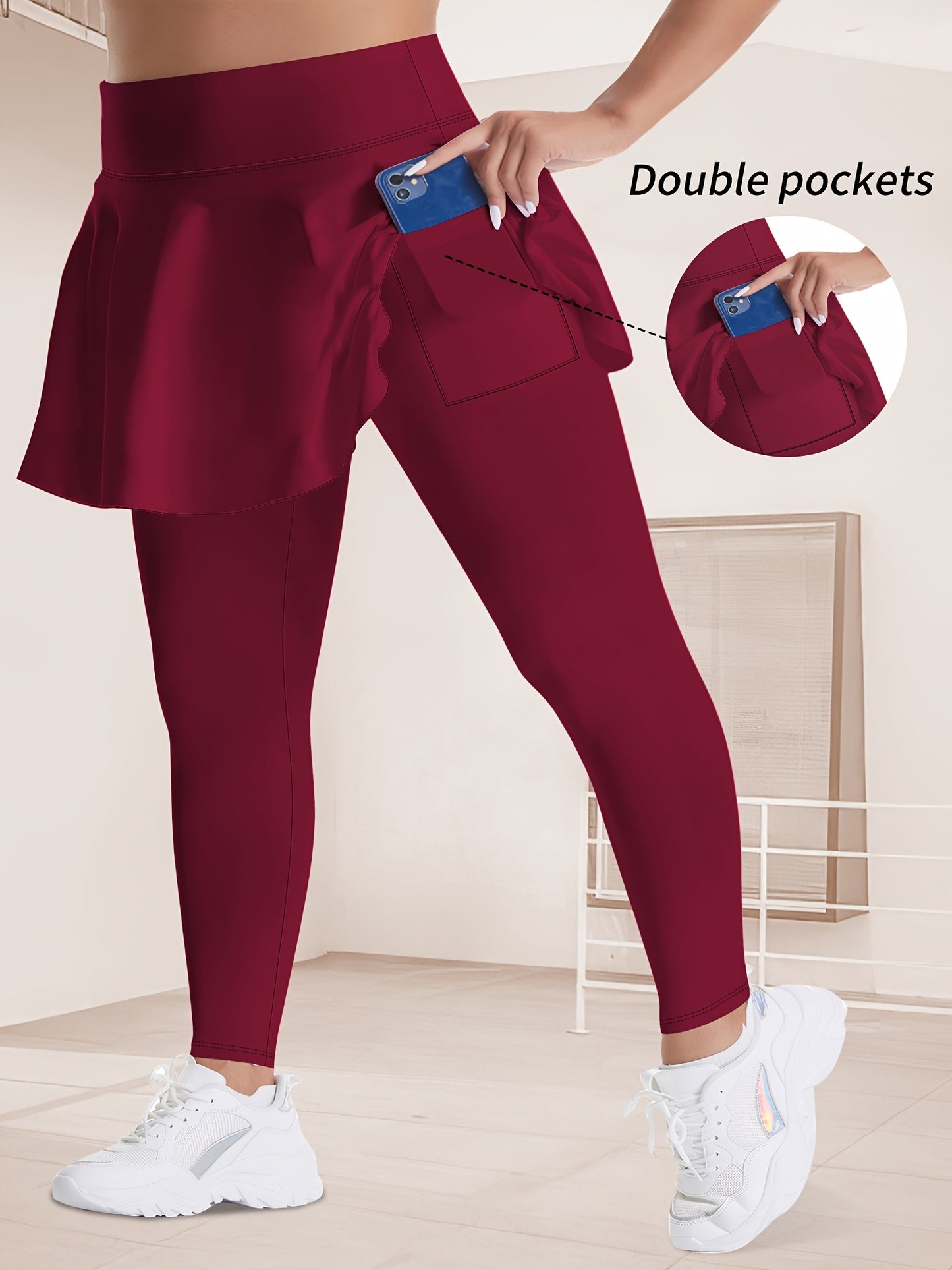 Thalia2 Skirted Running Yoga Leggings