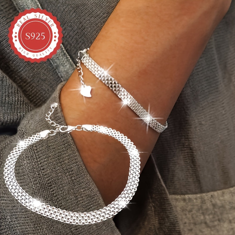 Barbara Silvery Chain Plated Bracelet