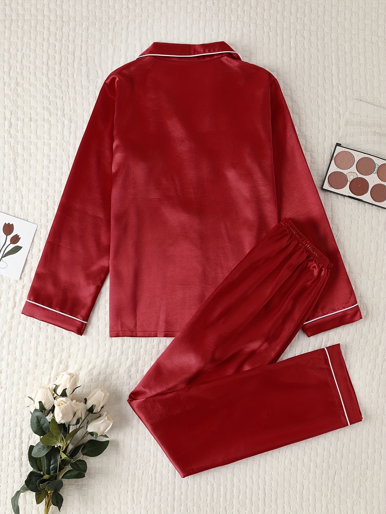 Honorine satin pajama set